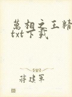 万相之王精校版txt下载封面