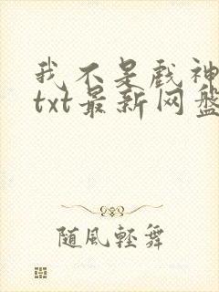 我不是戏神小说txt最新网盘