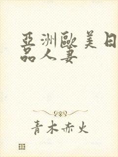 亚洲欧美日韩精品人妻