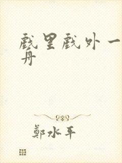 戏里戏外一叶孤舟封面