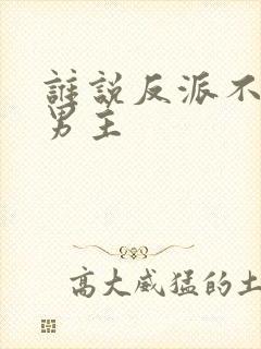 谁说反派不能做男主封面