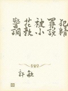 警花被罪犯下药调教小说精选