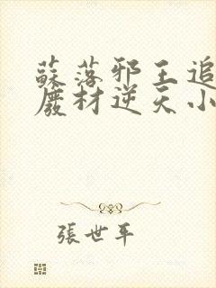 苏落邪王追妻:废材逆天小姐全文免费阅读