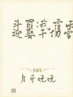 斗罗:我霍雨浩迎娶千仞雪封面