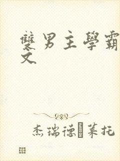 双男主学霸校园文封面