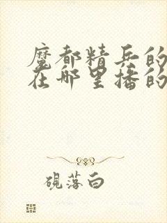 魔都精兵的奴隶在哪里播的