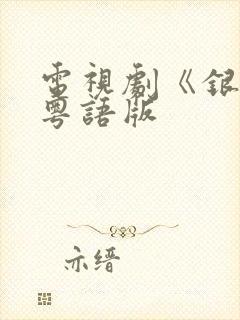 电视剧《银狐》粤语版封面