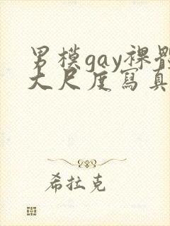 男模gay裸体大尺度写真