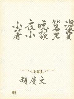 小夜晚笙漫剧原著小说免费阅读封面