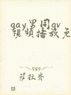 gay男同gv视频播放免费封面