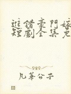 进错豪门嫁对郎短剧全集免费观看