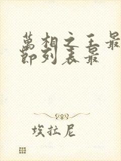 万相之王最新章节列表最