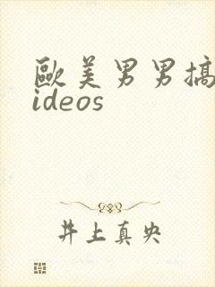 欧美男男搞基videos