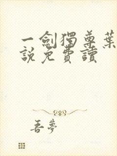 一剑独尊叶玄小说免费读