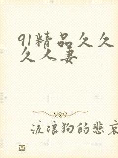 91精品久久久久人妻封面
