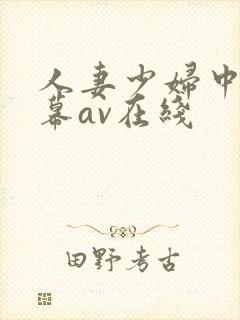 人妻少妇中文字幕av在线
