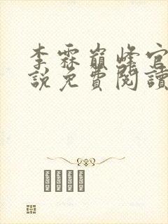 李霖巅峰官场小说免费阅读无弹窗