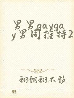 男男gaygay男同推特2封面