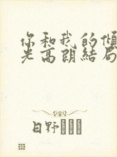 你和我的倾城时光高朗结局封面