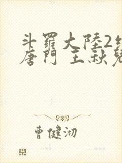 斗罗大陆2绝世唐门 王秋儿