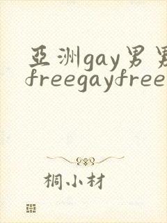 亚洲gay男男freegayfree男男