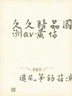 久久精品国产亚洲av黄站