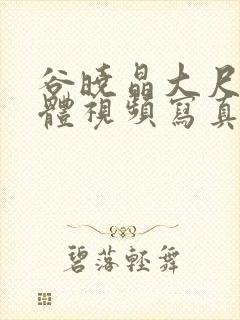 谷晓晶大尺度裸体视频写真