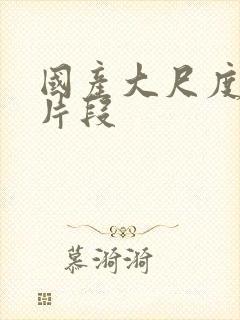 国产大尺度床戏片段