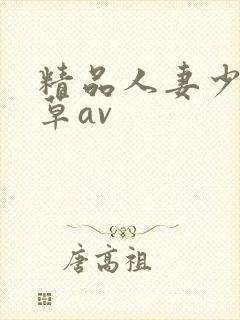 精品人妻少妇嫩草av封面