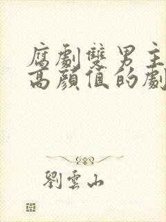 腐剧双男主都是高颜值的剧