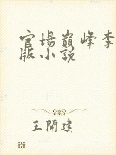 官场巅峰李霖正版小说封面