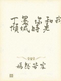 丁墨 你和我的倾城时光