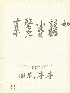 有声小说如是一梦免费听封面