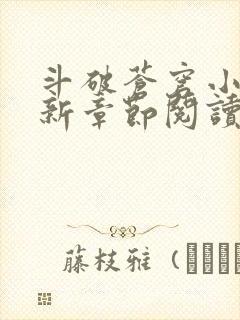 斗破苍穹小说最新章节阅读