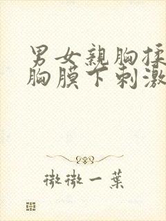 男女亲胸揉胸揉胸膜下刺激娇喘