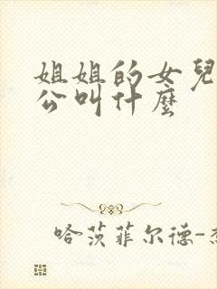 姐姐的女儿的老公叫什么