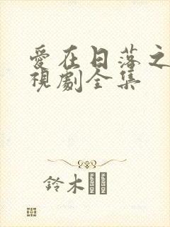 爱在日落之前电视剧全集