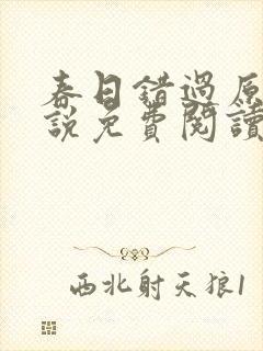 春日错过原著小说免费阅读