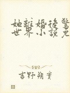 她离婚后惊艳了世界小说免费阅读