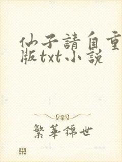 仙子请自重精校版txt小说