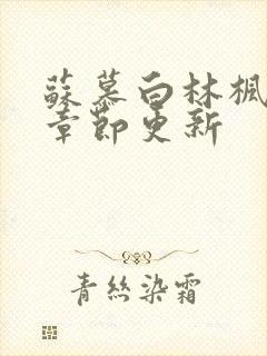 苏慕白林枫最新章节更新