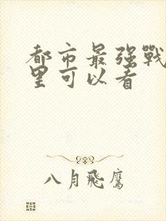 都市最强战神那里可以看