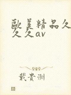 欧美精品久久久久久av