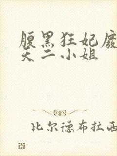 腹黑狂妃废物逆天二小姐