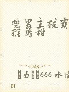 双男主校霸小说推荐甜封面