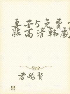 妻子5免费完整版高清韩剧在线播放封面