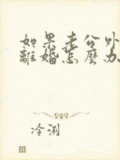 如果老公外遇要离婚怎么办封面