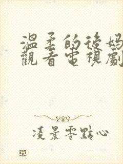 温柔的后妈在线观看电视剧免费高清完整韩剧