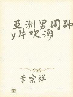 亚洲男同帅gay片吹潮封面