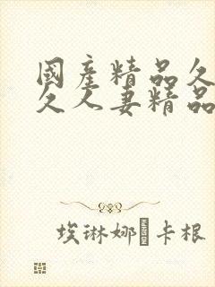 国产精品久久久久人妻精品